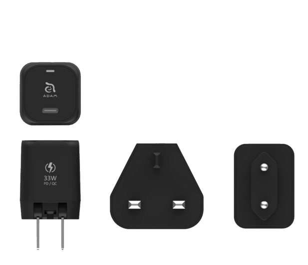 Adam Elements OMNIA P3 USB-C 33W Compact Wall Charger czarny - 1181813 - zdjęcie